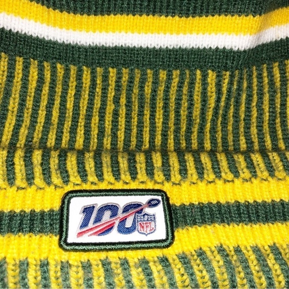 Green Bay Packers New Era NFL Play 100 Knit Hat Cap Beanie Hat - Picture 5 of 8
